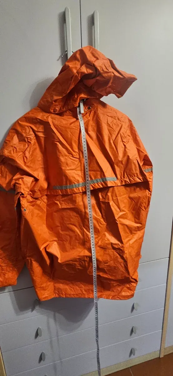 Cerata arancione pantalone e giacca da lavoro/barc