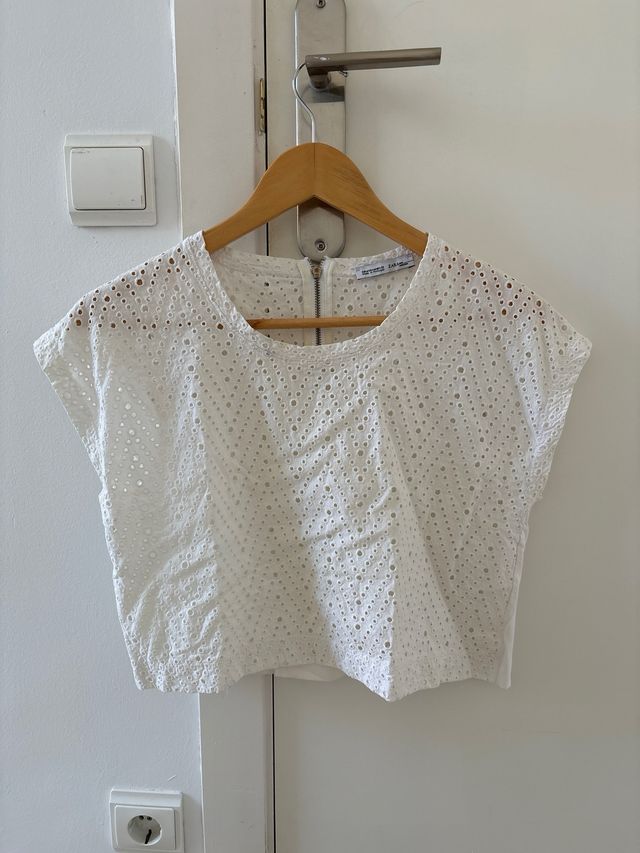Camiseta Zara Blanca Talla M