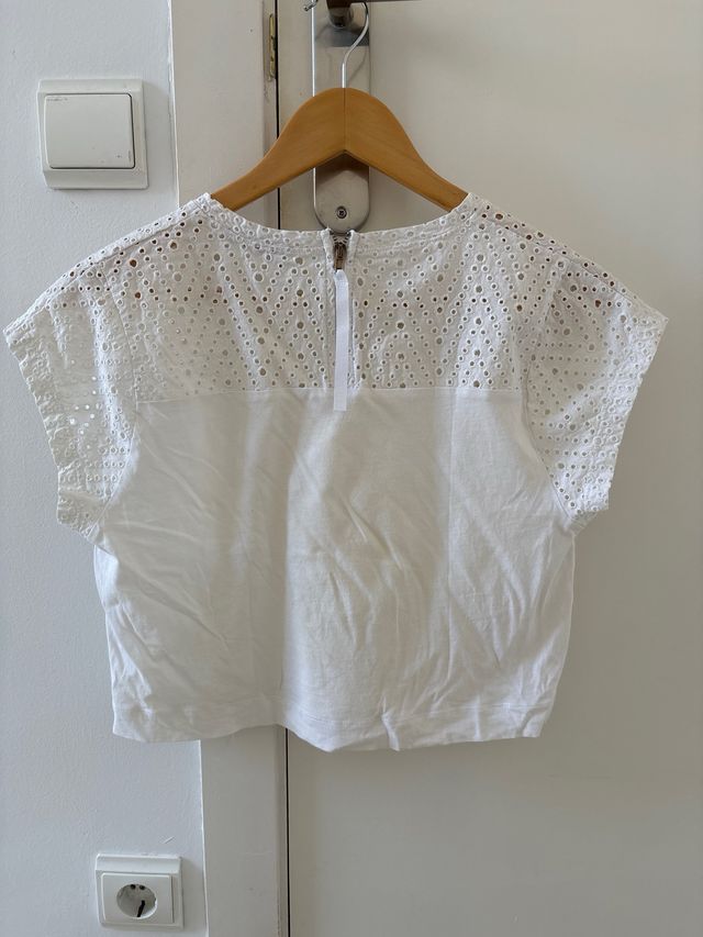 Camiseta Zara Blanca Talla M