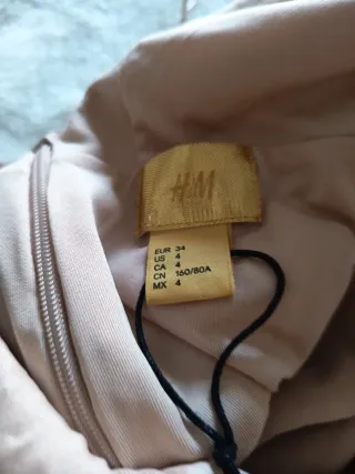 Vestido de fiesta lentejuelas oro rosa S / XS