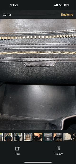 Bolso CÉLINE Luggage Tricolor Piel Original