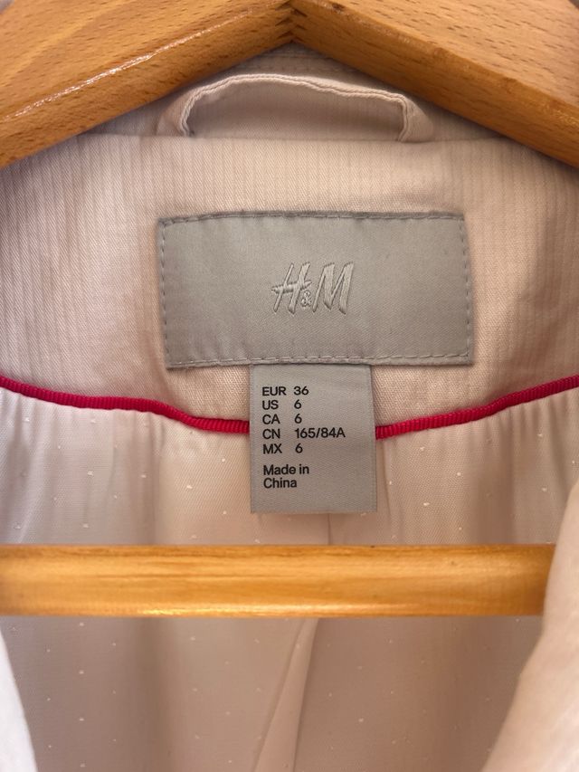 Blazer H&M Beige Talla S