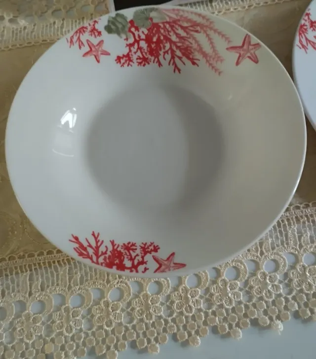 Set 12 piatti ceramica per 6 persone