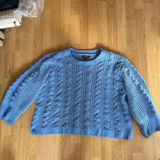 Jersey azul trenzado Primark