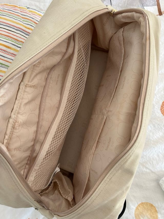 Bolso de maternidad color crema Tuc Tuc