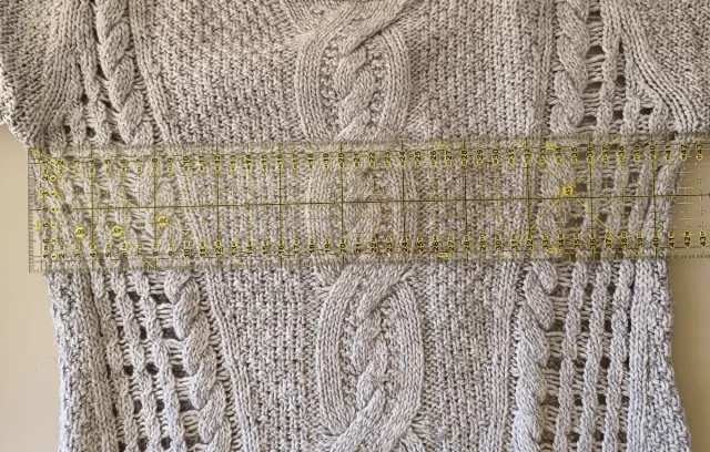 Jersey de punto trenzado gris