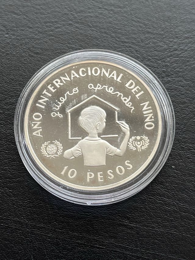 República Dominicana 10 pesos 1982 Plata