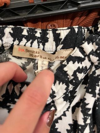 Falda estampada geométrica