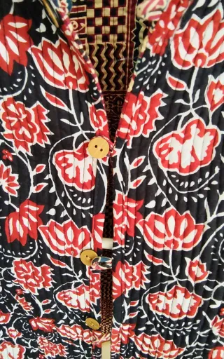 Chaqueta Algodón Reversible Estampada