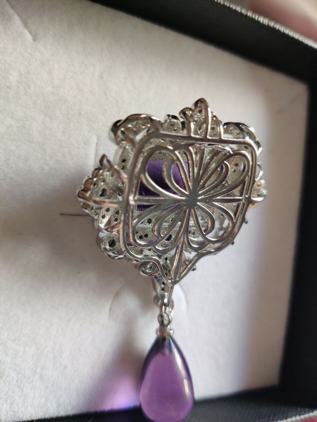 Colgante Vintage Plata Amatista