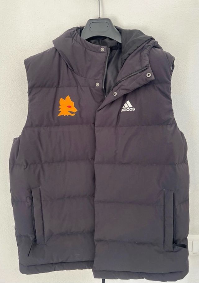 Gilet Adidas As Roma uomo nero