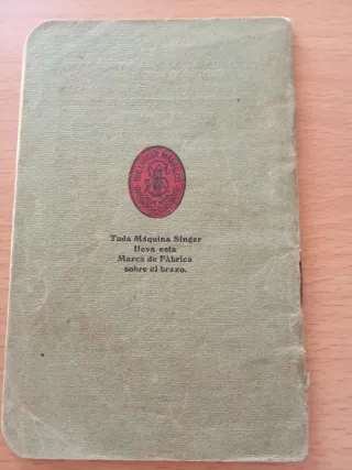 Libro Manual Máquina de Coser Singer