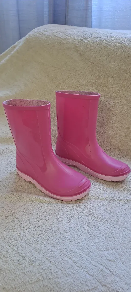 Botas de agua rosas