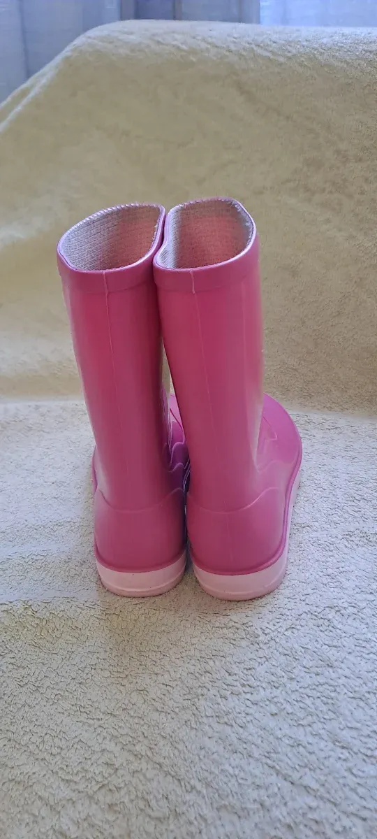 Botas de agua rosas