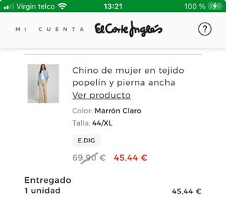 Pantalón Mujer Pepe Jeans Beige Talla XL