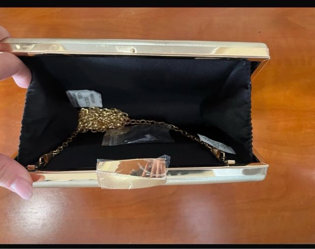 Bolso de fiesta dorado/plateado