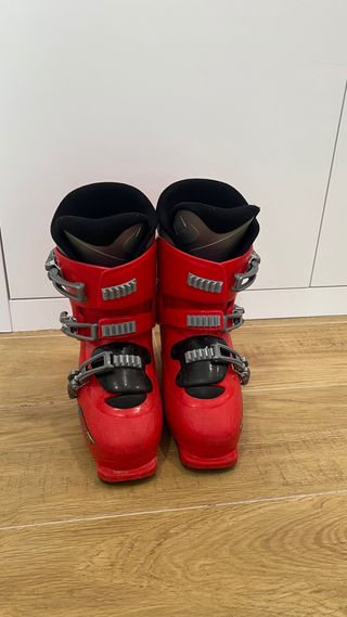 Botas de esquí infantiles rojas
