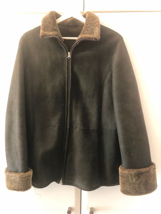 Chaqueta de piel con interior de muton
