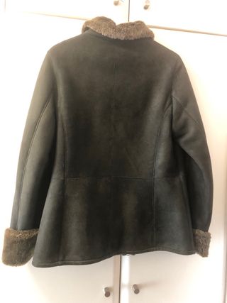 Chaqueta de piel con interior de muton