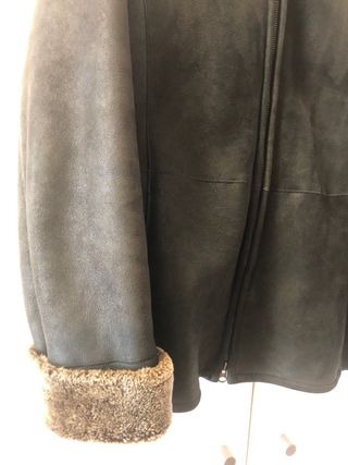 Chaqueta de piel con interior de muton