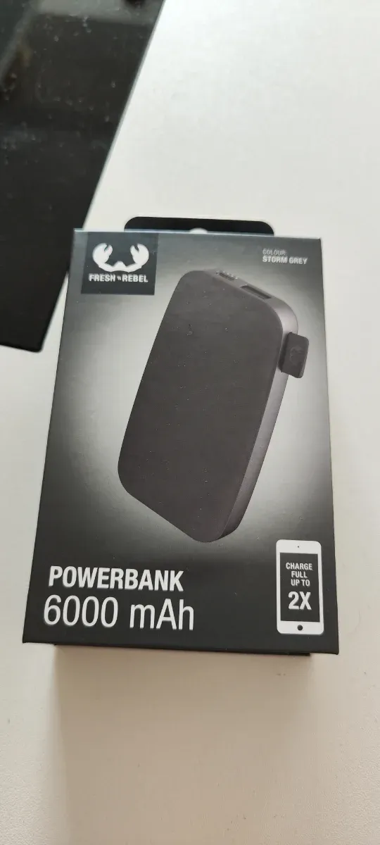 Powerbank Fresh 'n Rebel 6000 mAh Gris