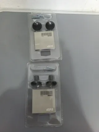 2 Pomos Puerta Redondos Negros IKEA