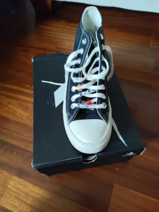 Tenis Converse negros plataforma