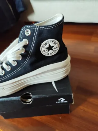 Tenis Converse negros plataforma