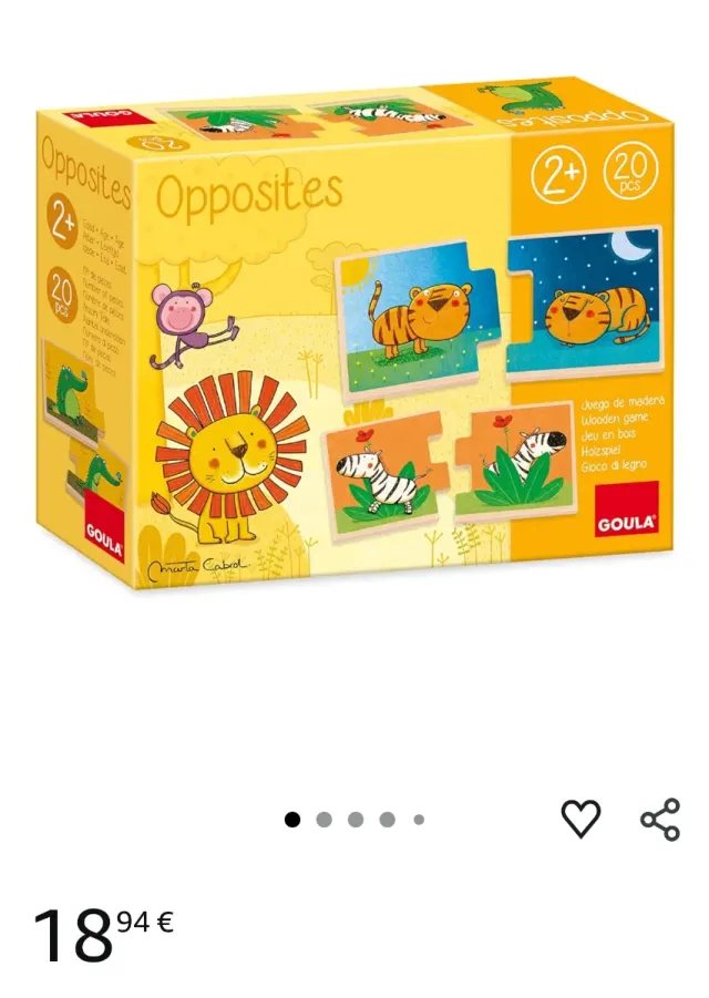 Juego de mesa Goula Opposites 2+