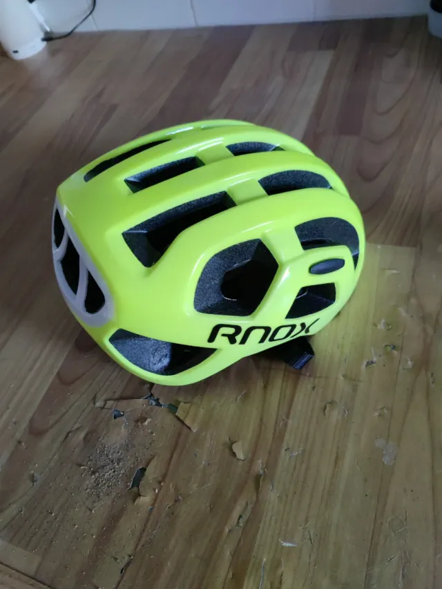 Casco Bicicleta RNOX Amarillo Flúor