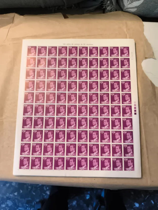 Sellos Rey Juan Carlos 50 céntimos