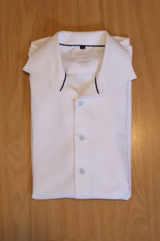 Camisa traje CNS texturizada blanca Talla S/M