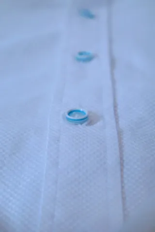 Camisa traje CNS texturizada blanca Talla S/M