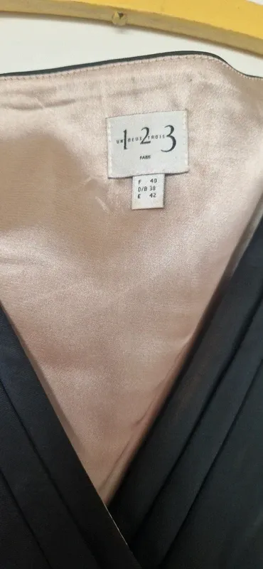Vestido negro elegante 1 2 3 Paris – Talla 42