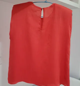 Top coral sin mangas Unique