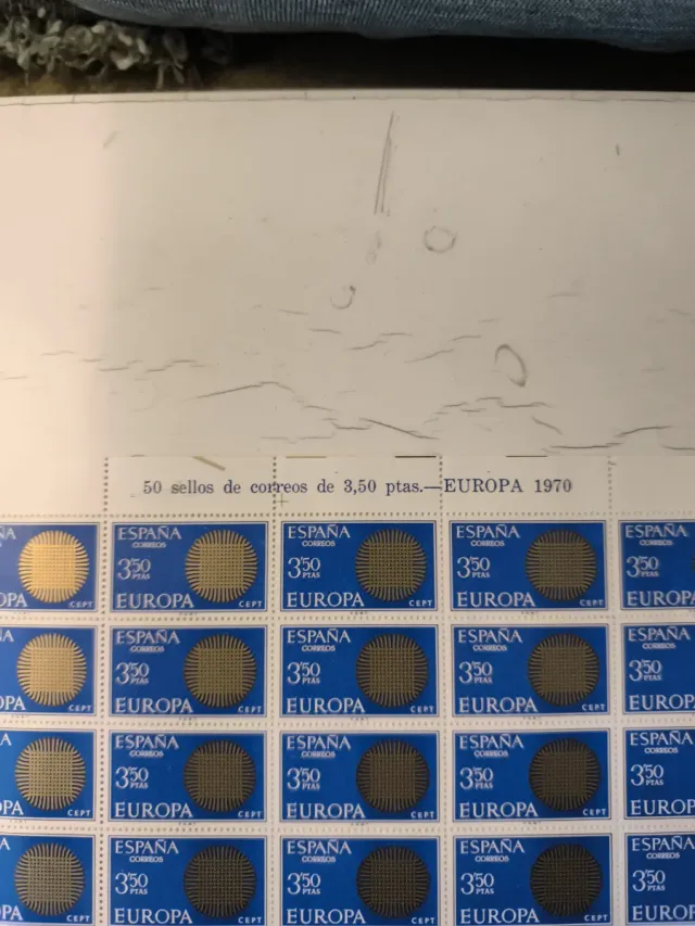 50 Sellos EUROPA 1970 España 3,50 ptas