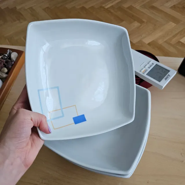 5 Platos Hondos Cuadrados