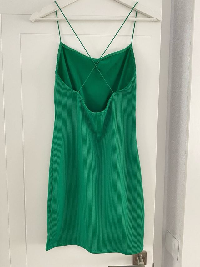 Vestido verde tirantes