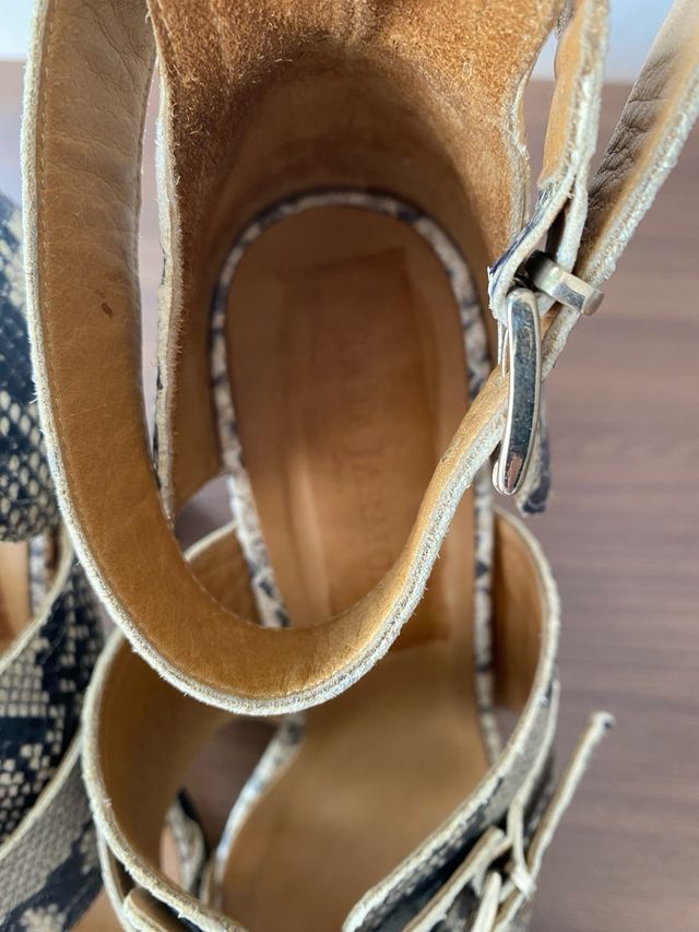 Sandalias imitación pitón Tara Jarmon