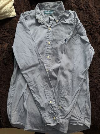 Camisa Ralph Lauren Rayas Azul Blanco