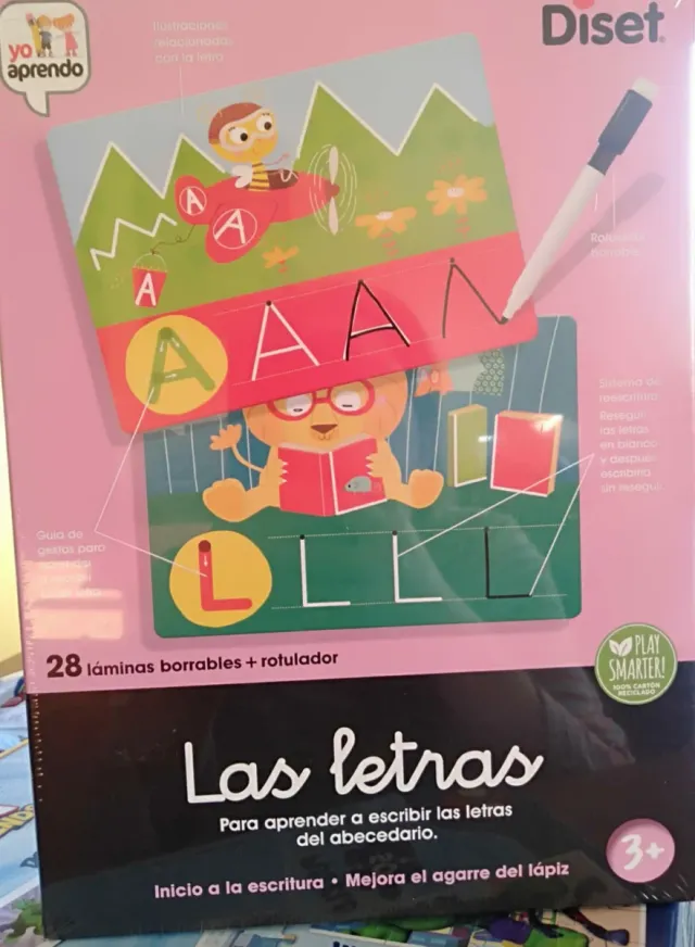Letras aprender a escribir DISET. +3años.SIN ABRIR