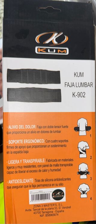 Faja Lumbar KUM K-902 Talla XL