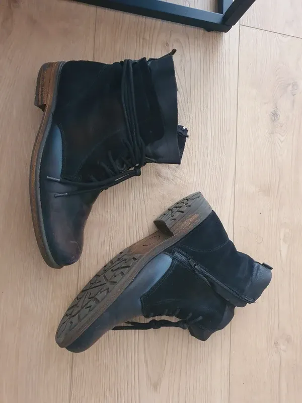 Botines vintage azul oscuro Talla 39