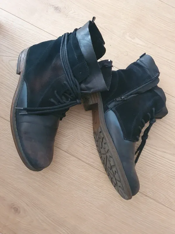 Botines vintage azul oscuro Talla 39