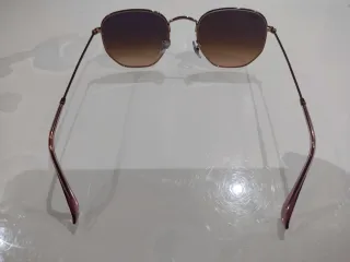 Gafas de sol Ray-Ban Hexagonal Dorado Marrón