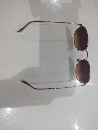 Gafas de sol Ray-Ban Hexagonal Dorado Marrón