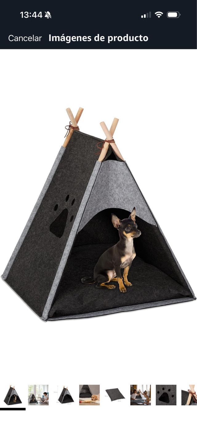 Tenda per animali domestici grigia