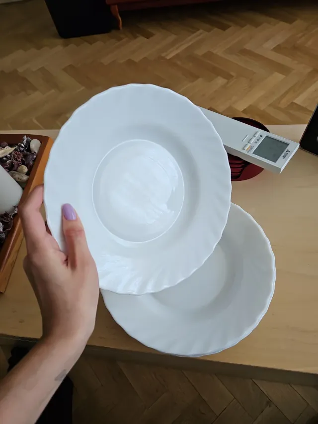 6 Platos Hondos Porcelana Blancos