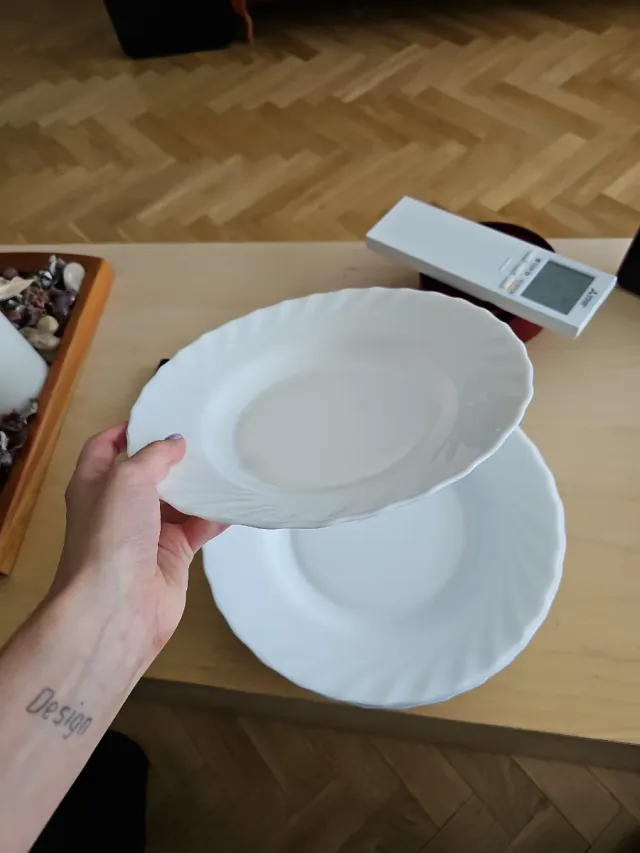 6 Platos Hondos Porcelana Blancos