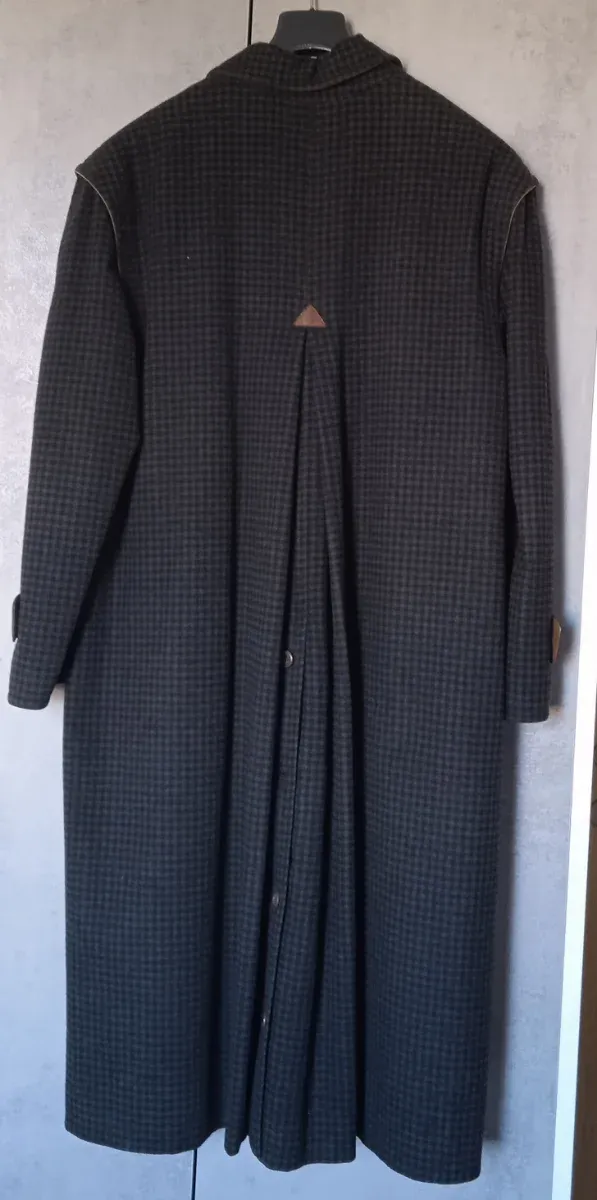 Cappotto Calderoni a quadri verde scuro